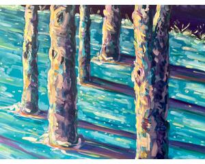 "Winter Trees" Original Chris Wakefield Oil Painting On Canvas